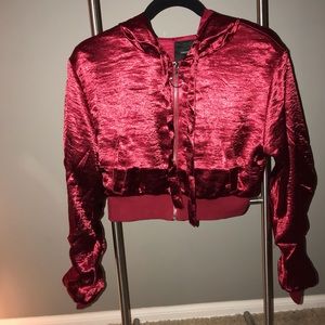 Cropped Silk Jacket